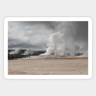 A Dusting of Snow in Yellowstone National Park Sticker